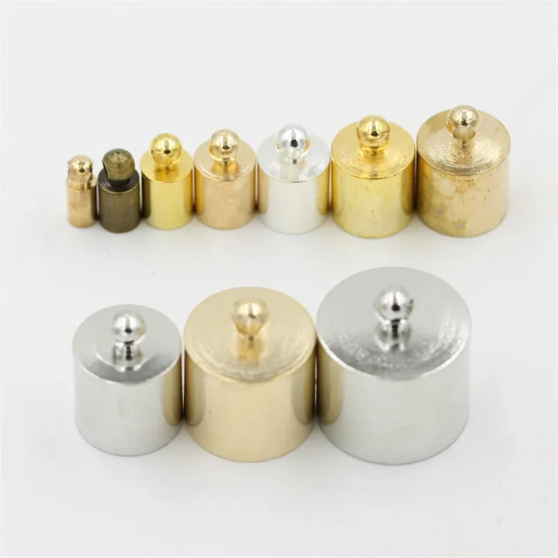 Кожаные наконечники шнура для ожерелий 100 шт./лот|cap tassel|crimp endscord end |