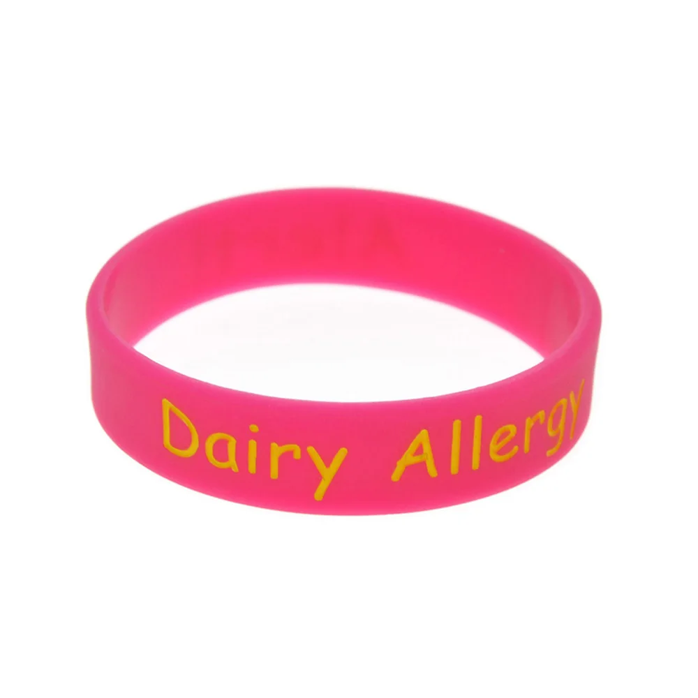 1 шт. оповещение молочной аллергии силиконовый браслет для ежедневного