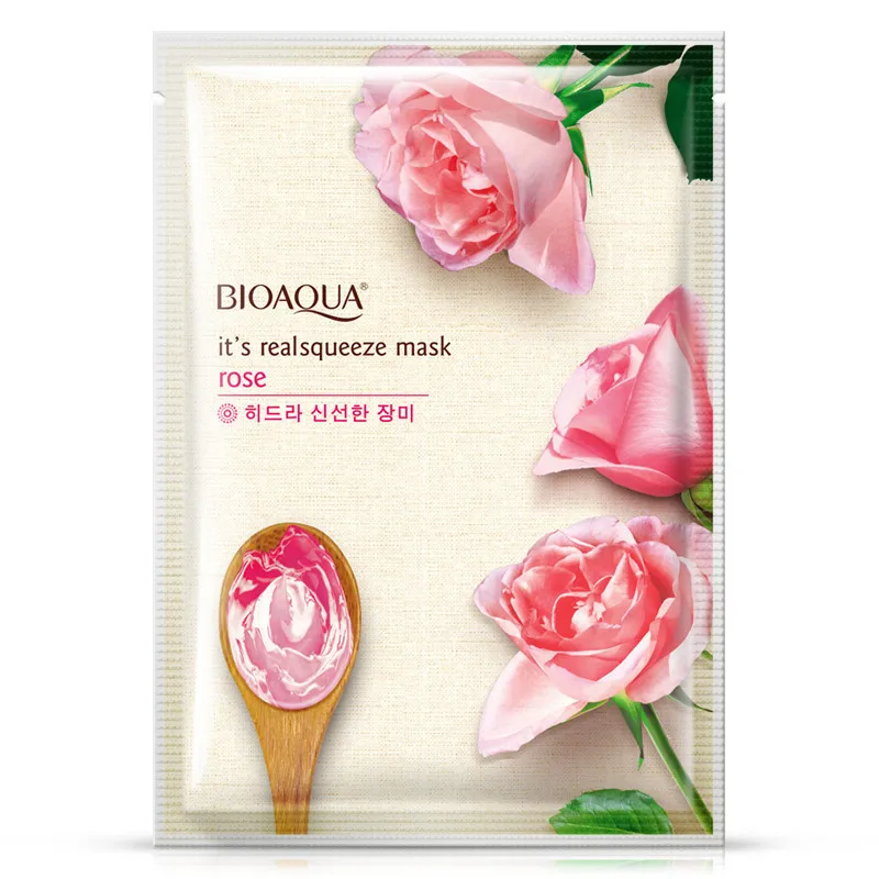 Маска для лица BIOAQUA Rose 5 шт. плавное увлажнение маска контроль жирности