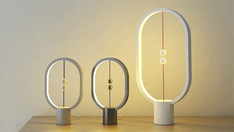 Креативный Heng Balance Lamp светодиодный Ночной светильник с питанием от USB Интеллектуальный Магнитный полувоздушный настольный ночник Новинка светильник подарок для дома