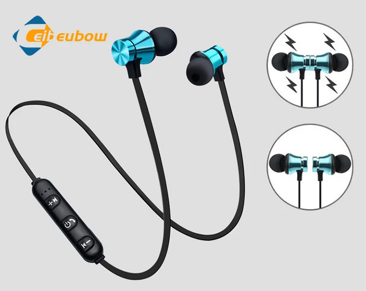 Спортивные наушники для бега с микрофоном телефона беспроводные Bluetooth стерео бас