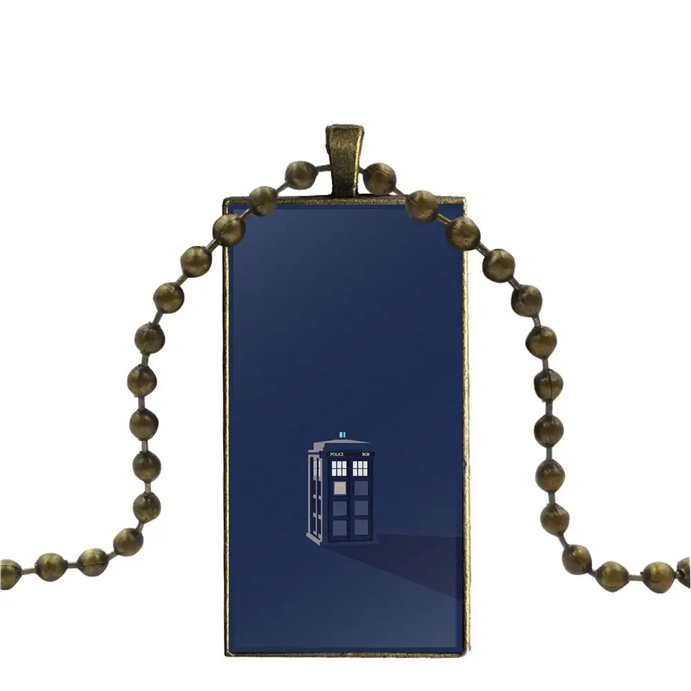 Подарки для девочек серия Doctor Who ТАРДИС полицейская коробка далек Стекло Колье с