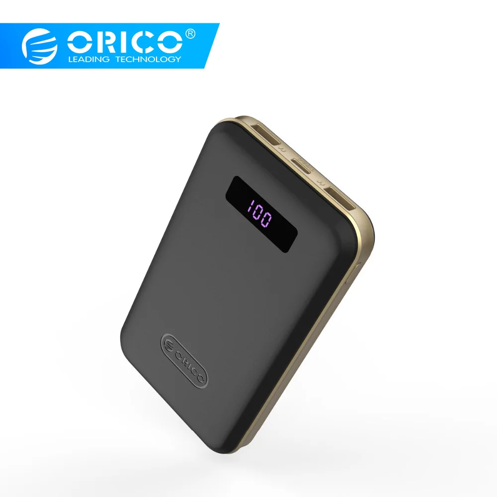 Внешний аккумулятор ORICO 12500 мАч с двойным выходом быстрая зарядка для Samsung Xiaomi|fast