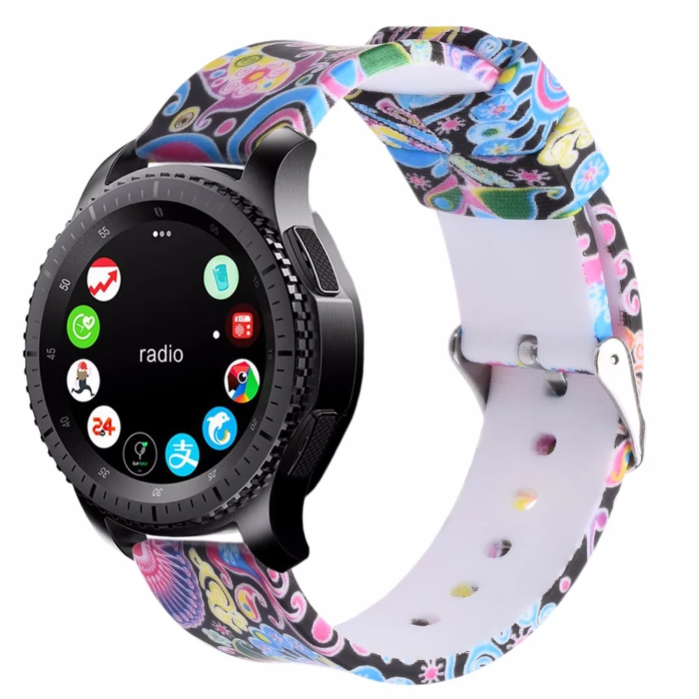 Ремешок Bemorcabo Gear S3 band мягкий силиконовый сменный спортивный ремешок 22 мм для Samsung