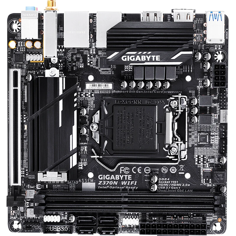 MINI ITX HTPC 17*17 для Gigabyte GA Z370N WI FI Оригинал используется материнская плата H170 разъем LGA
