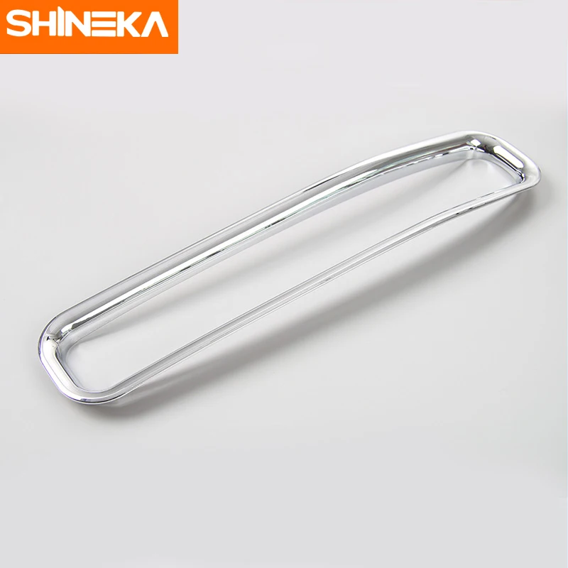 Наклейки SHINEKA для стайлинга автомобиля хромированная Черная передняя решетка
