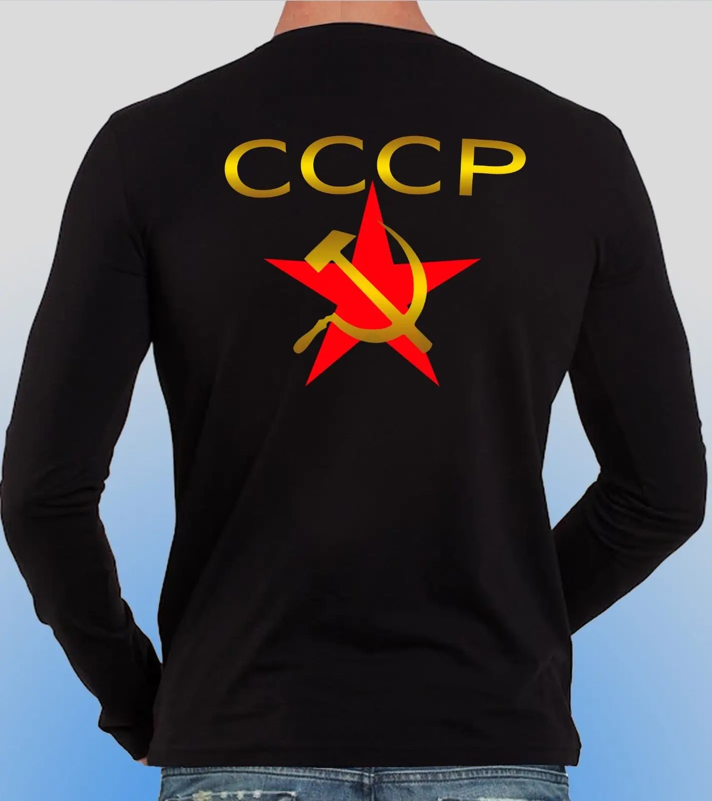 Советская Россия СССР футболка CCCP путиного молота серп Винтажная футболка S-5XL две стороны