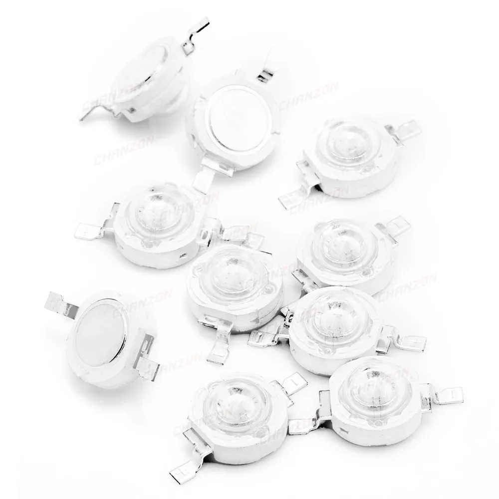 10 шт. 3 Вт светодиодный светильник лампа УФ ультрафиолетовый 375nm 3-3 4 в 400mA-500mA