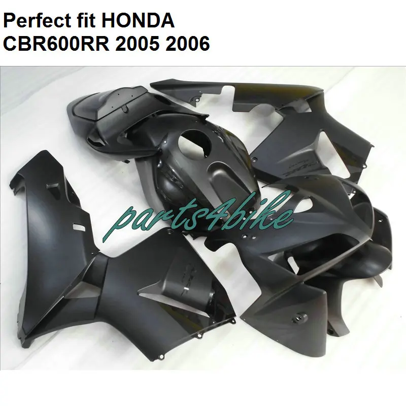 Комплект обтекателей для кузова Honda CBR600RR 2005 2006 матовый черный комплект CBR 600RR 05 06