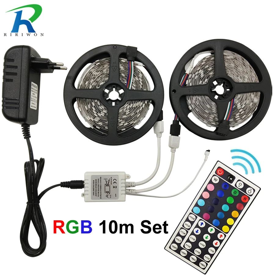 Светодиодная лента 5 м 10 М 5050 SMD гибкая RGB RGBW светодиодная полоса освещения Диодная