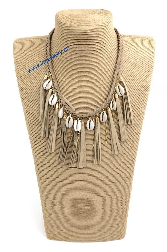 ?? 2016新しいファッションデザイン高級chokerステートメントネックレスビブ襟ボヘミアンネックレスヴィンテージ革層ネックレスタッセル