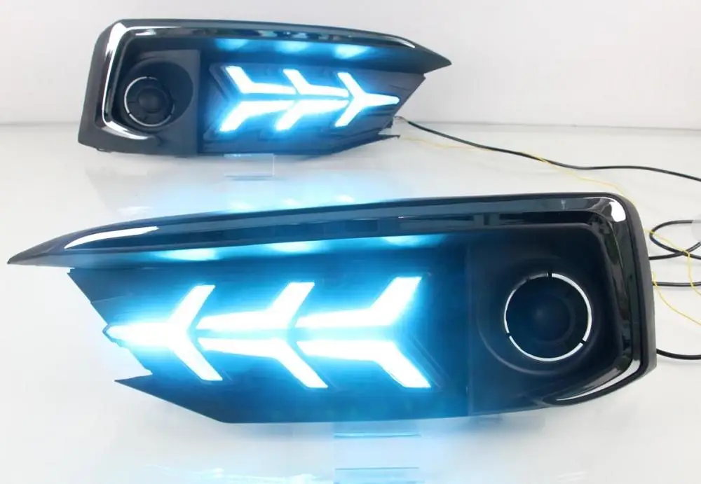 2 шт. в комплекте Автомобильная дневная лампа для honda civic дневной ходовой свет
