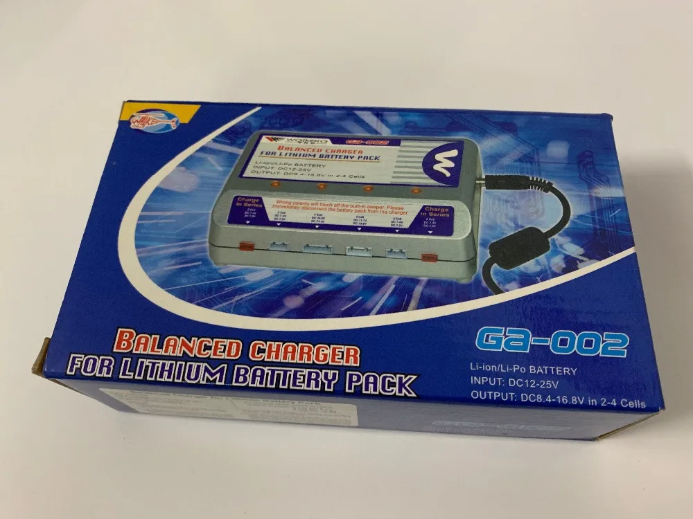 

Walkera GA-002 Balanced Charger For Lithium Battery Pack Li-po Li-ion 2Cell 7.4V 3Cell 11.1V 4Cell 14.8V