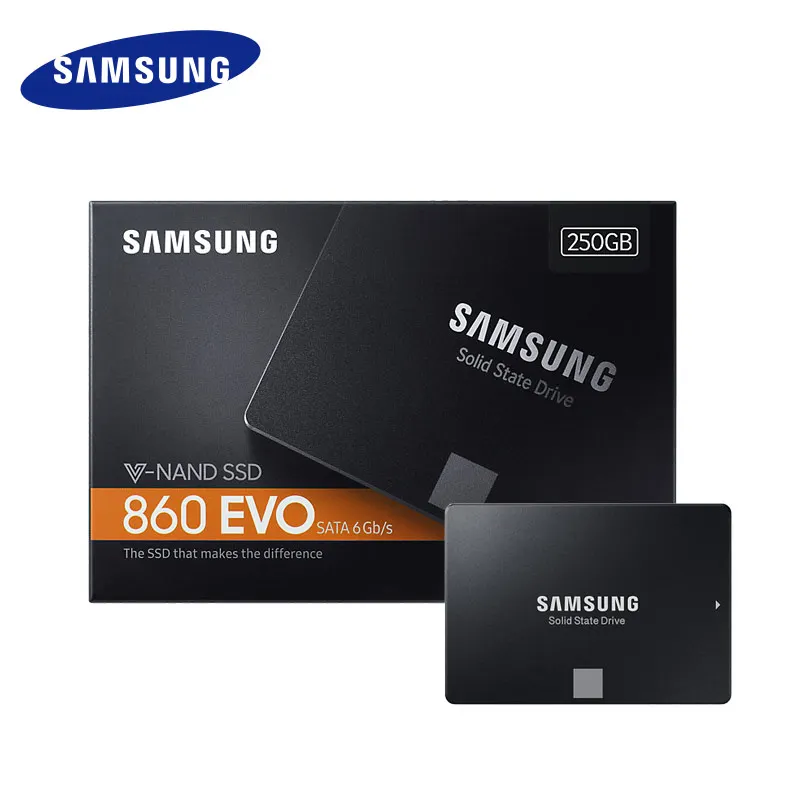 SAMSUNG Внутренний твердотельный диск 860 EVO 250 ГБ 500 ноутбуков настольных ПК HDD жесткий