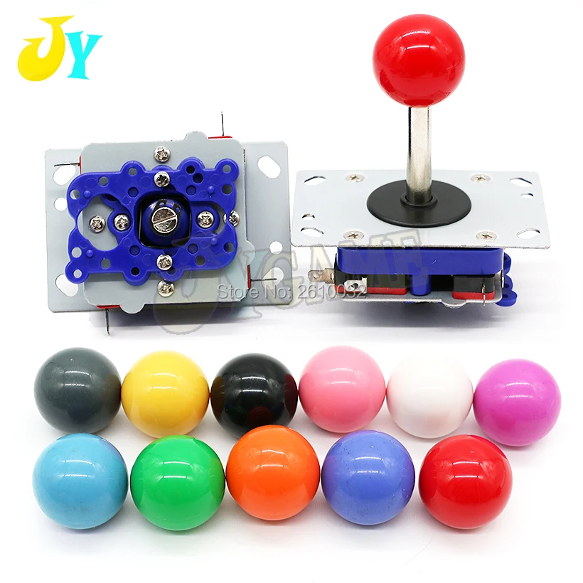 Аркадный джойстик DIY Kit Запчасти со светодиодной подсветкой из 30 мм кнопочный