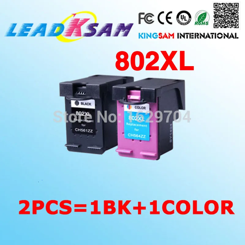 Картридж с чернилами 802XL совместимый hp802 802xl Deskjet 1000 1010 1050 1510 2000 2050 J110a J210a J410a J510a