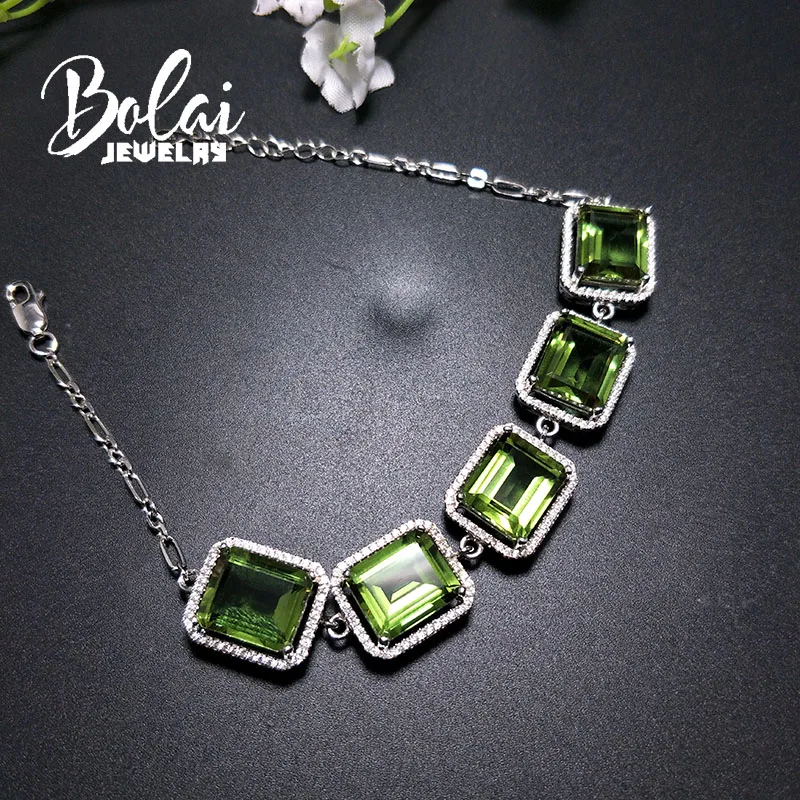 Bolaijewelry, изумительное изменение цвета, созданный браслет из зултанита диасора, Настоящее серебро 925 пробы, хорошее ювелирное изделие для женщин, лучший подарок