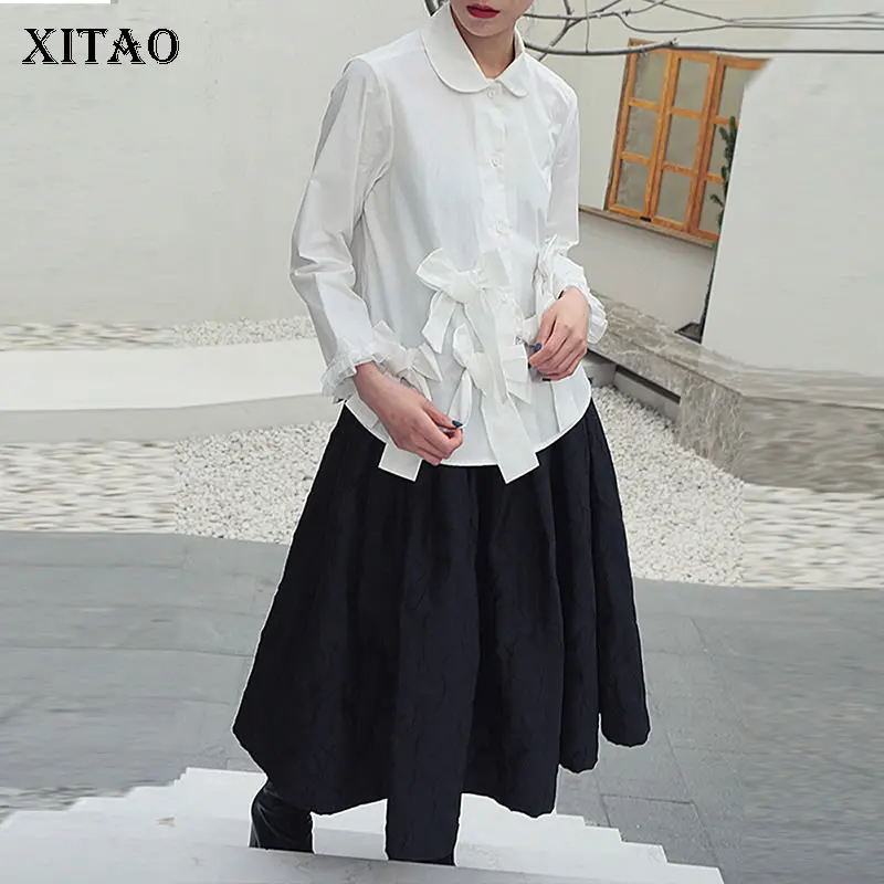 [XITAO] Весна-лето 2019 Новая повседневная рубашка корейская мода длинный рукав