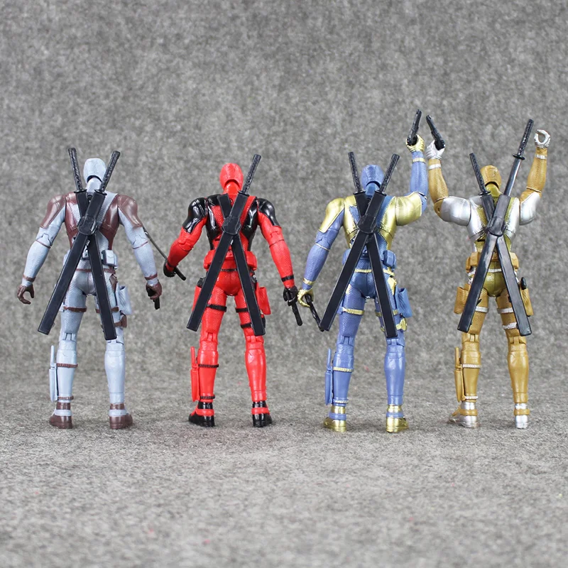 4 шт./партия 18 см X-men Deadpool Wade Winston Wilson с оружием | Игрушки и хобби