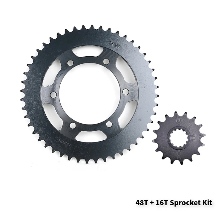 525 16T 45T 48T цепь мотоцикла и Передняя Задняя звездочка для Yamaha MT-09 MT09 MTN850 SP SR уличный Ралли/спортивный трекер 14-18 - Цвет: 16T 48T Sprocket