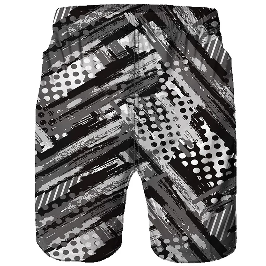 Men Casual 3D Graffiti Printed Beach Work Short Trouser Shorts Pants men's swimming trunks for badehose | Спорт и развлечения