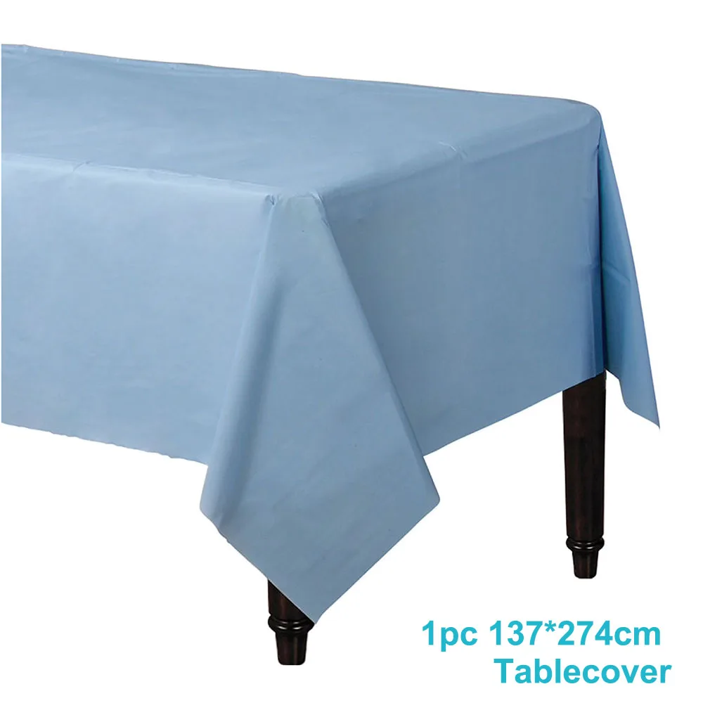 1set tablelcloth Детский душ для девочек и мальчиков украшение вечерние одноразовая бумажная посуда скатерть шарики, День подарков будущей матери пол раскрывает вечерние сувениры - Цвет: 1set tablelcloth