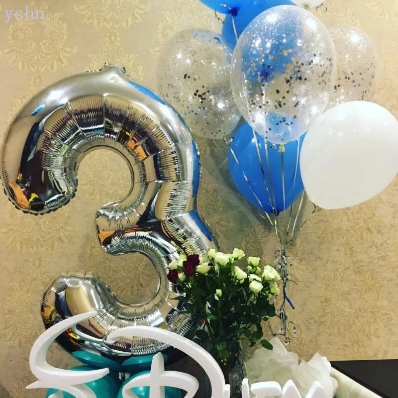Воздушные шары в виде цифр 16/32/40 дюймов|decorative balloons|number balloondecorative decorative |