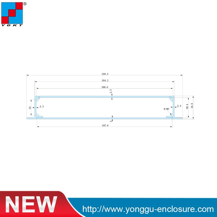 229*35*150 мм (Ш * В Д) маленький алюминиевый корпус серого цвета|enclosure|enclosure aluminiumenclosure