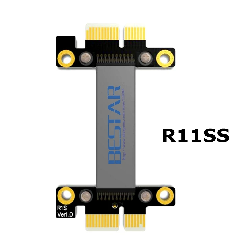 Riser PCIe 3 0x1 для PCI E x1 Express 1x Gen3 8G/bps M/F графическая WLAN карта Wi Fi|Компьютерные кабели и