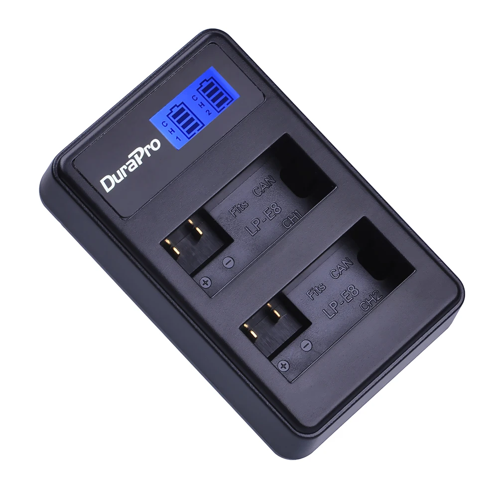 Зарядное устройство с двумя USB портами для Canon EOS 550D 600D 650D 700D kiss X4 X5 X6i X7i Rebel T2i T3i T4i
