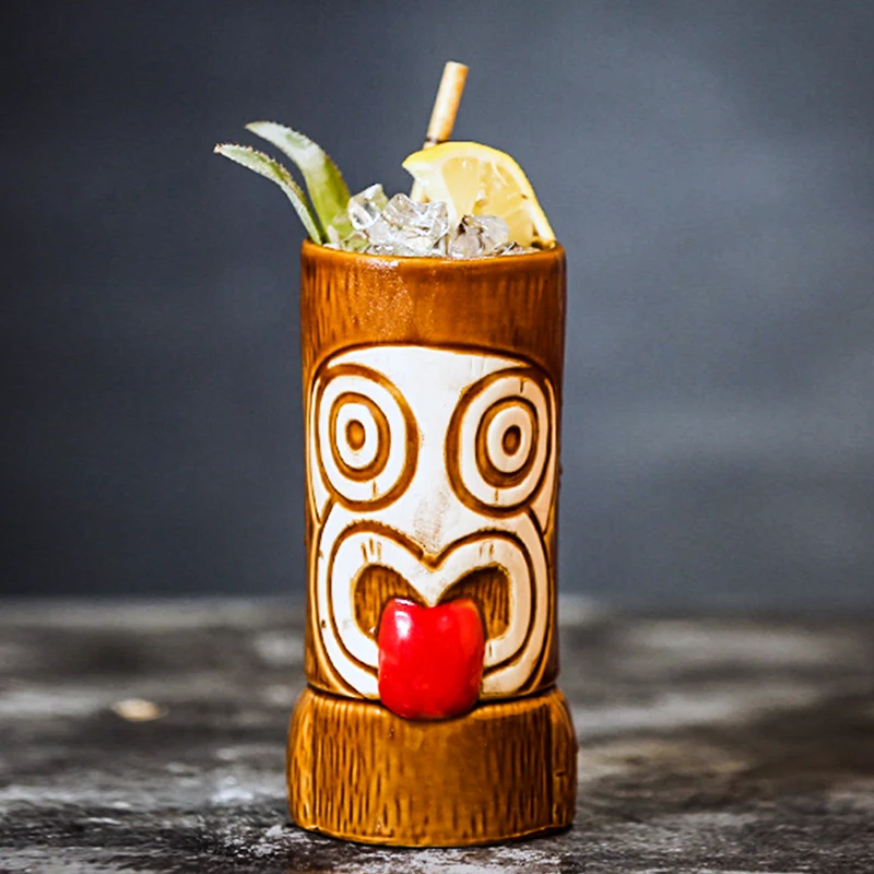 Бесплатная доставка Гавайские кружки Tiki Коктейльная чашка кружка для пива