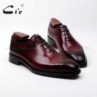 cie free shipping bespoke custom handmade calf leather patina mens dressclassic casual oxford leather outsole shoe no ox593