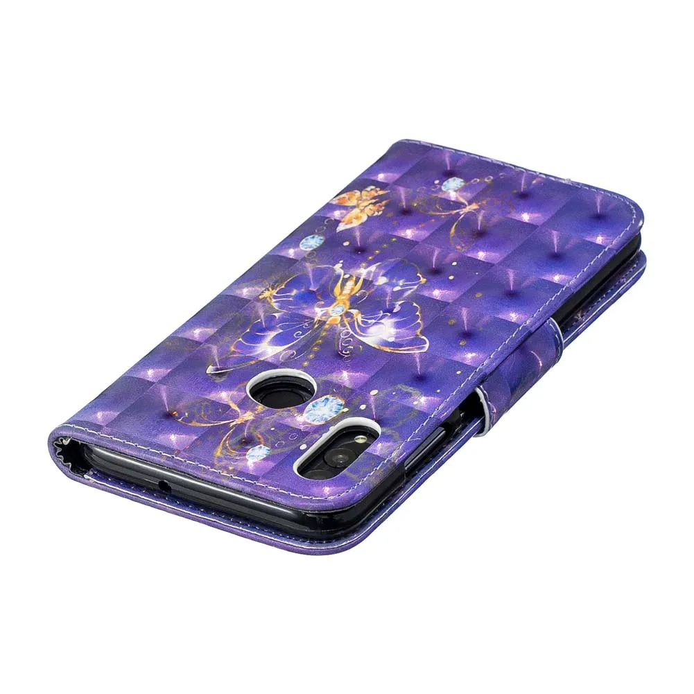 3D чехол для Huawei P Smart 2019 POT-LX1 POT-LX1RU телефона Флип кожаный PSmart POT LX1 LX1RU чехлы сумка |
