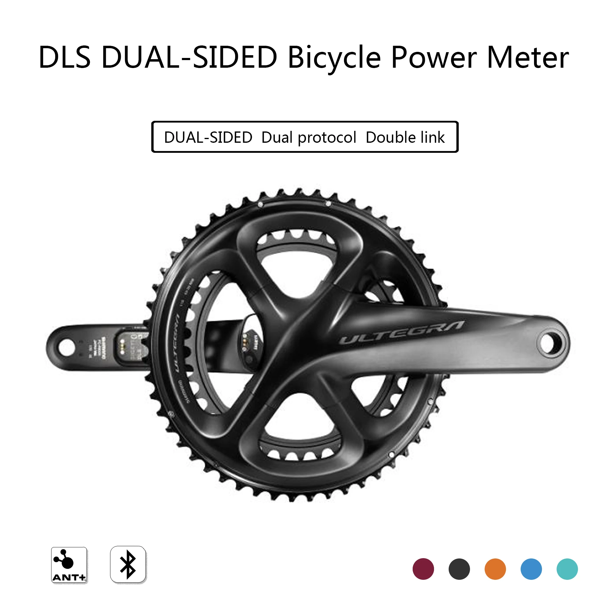 DLS двусторонний велосипедный измеритель мощности для велосипед Shimano Crank двойной протокол измеритель мощности велосипедный gps компьютер двусторонний измеритель мощности