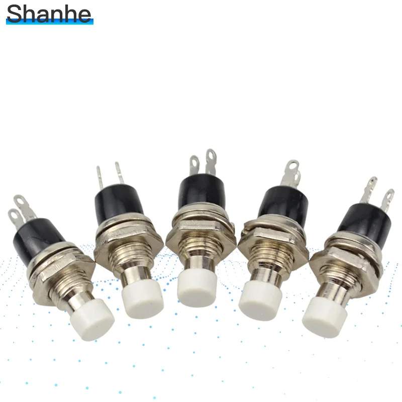 Белый без нормально открытый мини мгновенный пружинный обратный кнопочный