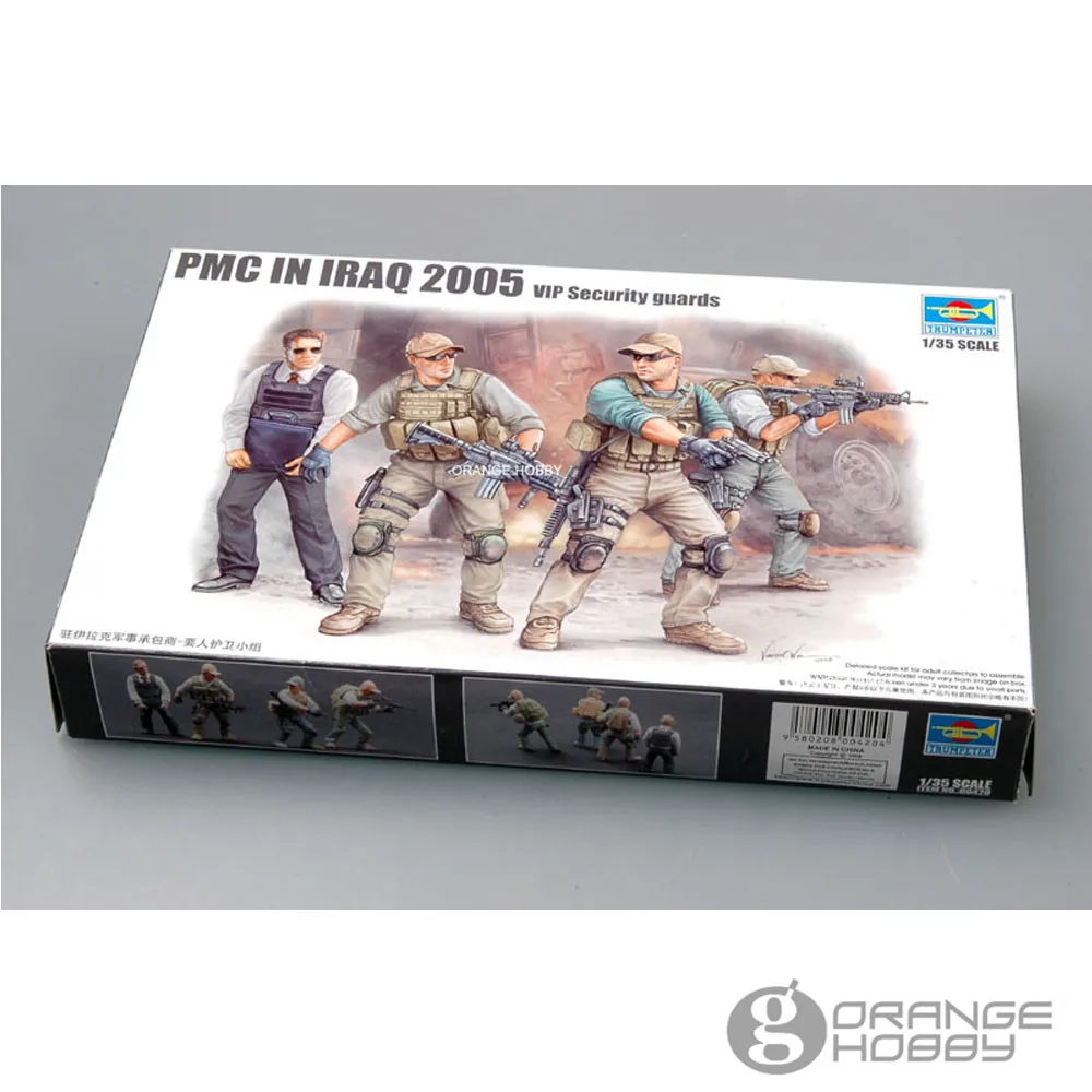 OHS Trumpeter 00420 1/35 PMC VIP охранники безопасности в Ираке 2005 г. Миниатюрные сборочные