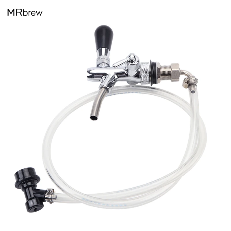 

New ! Stainless steel Beer tap & Ball lock Disconnect (Liquid) With 2m beer tube & Hose Clamp homebrew