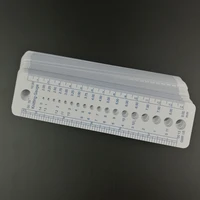 1pcs plastic sewing knitting needle gauge inch cm ruler tool us uk canada sizes 2 10mm costura sewing accessories tools