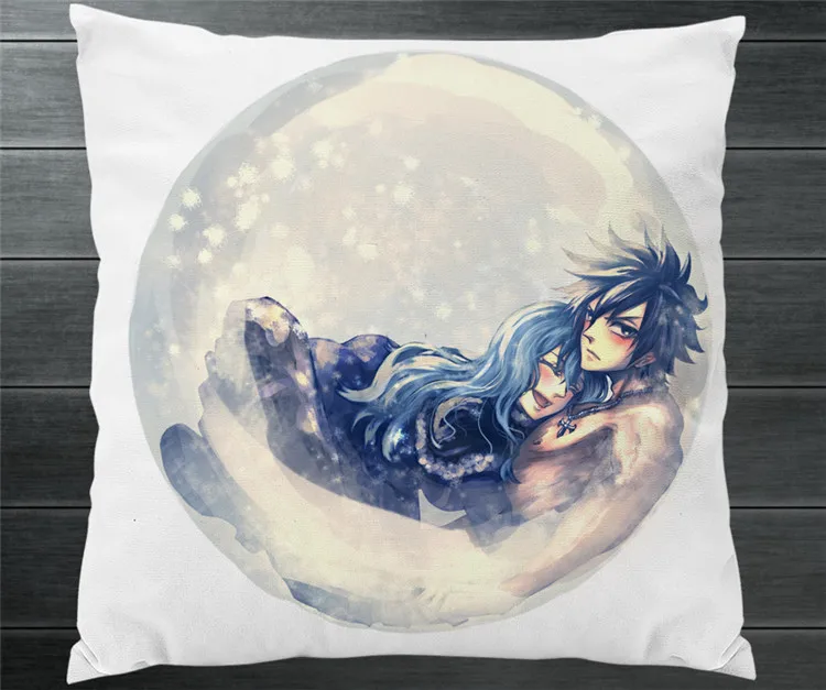 Фея хвост серый Fullbuster Juvia Lockser fanart двухсторонняя искусственная Обложка косплей