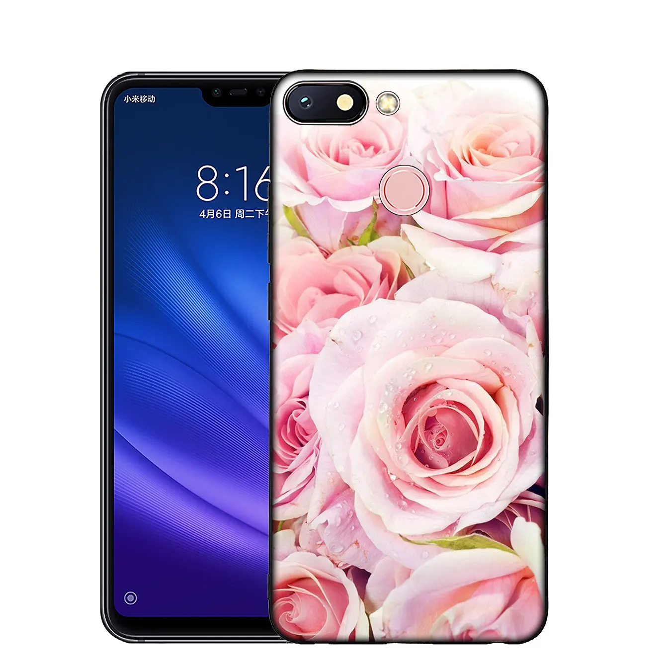 IYICAO Мягкий силиконовый чехол с красной бабочкой и розами для Xiaomi Mi 9 8 A2 Lite A1 6 pocophone