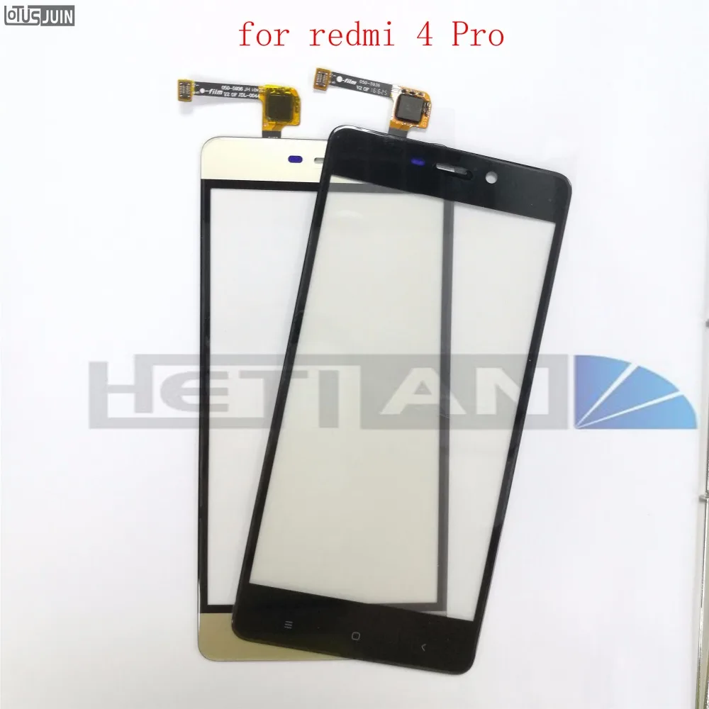 1 шт. сенсорный экран дигитайзер стеклянный объектив для Xiaomi redmi 4 Pro передние