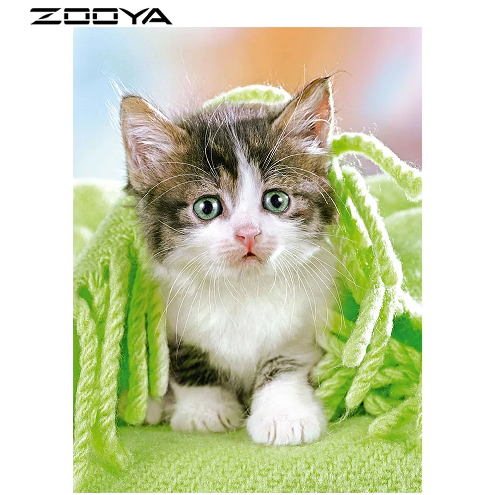 ZOOYA DIY Полная Алмазная вышивка картина крестиком 3D вечерние подарки животное