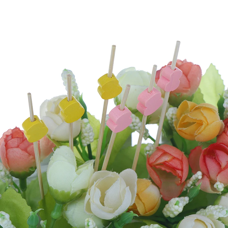 100 шт. бамбуковый фрукт для кекса вилка выбор еды буфет десерт салат растительные