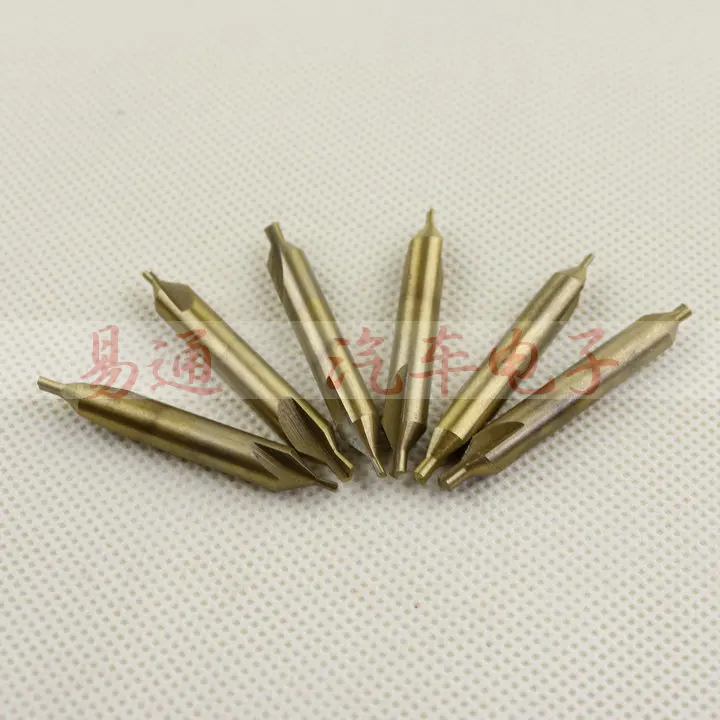 

double head titanizing 1.5 mm and 2.5 mm Spiral groove center drill .high speed steel center drill for vertical key machine.