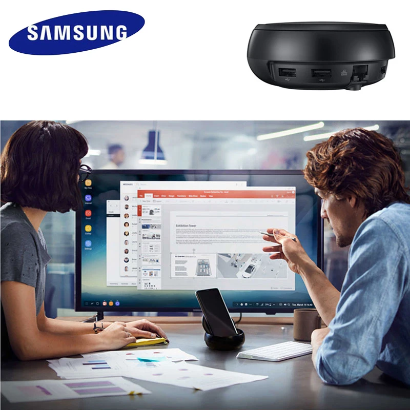 2017 samsung оригинальная Dex станция EE-MG950 зарядное устройство с USB HMDI LAN опыт рабочего