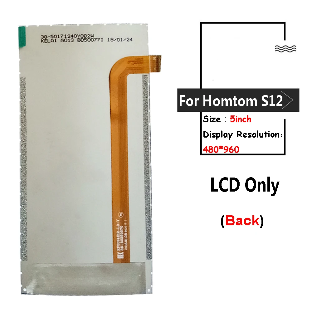100% Протестировано для HOMTOM S12 ЖК экран Запасные части Pantalla с инструментами|Экраны