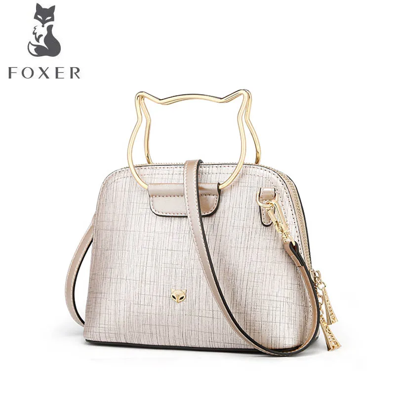 FOXER Роскошные модные мешочек женский 2018 новые тенденции дикий сумка кожаный
