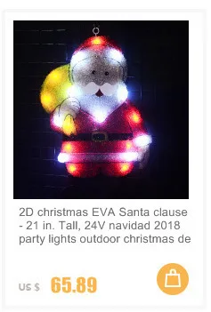 24V Рождество Санта Клаус EVA атмосферный свет-22,83 дюймов. Tall navidad светодиодное украшение Рождественские огни Открытый водонепроницаемый