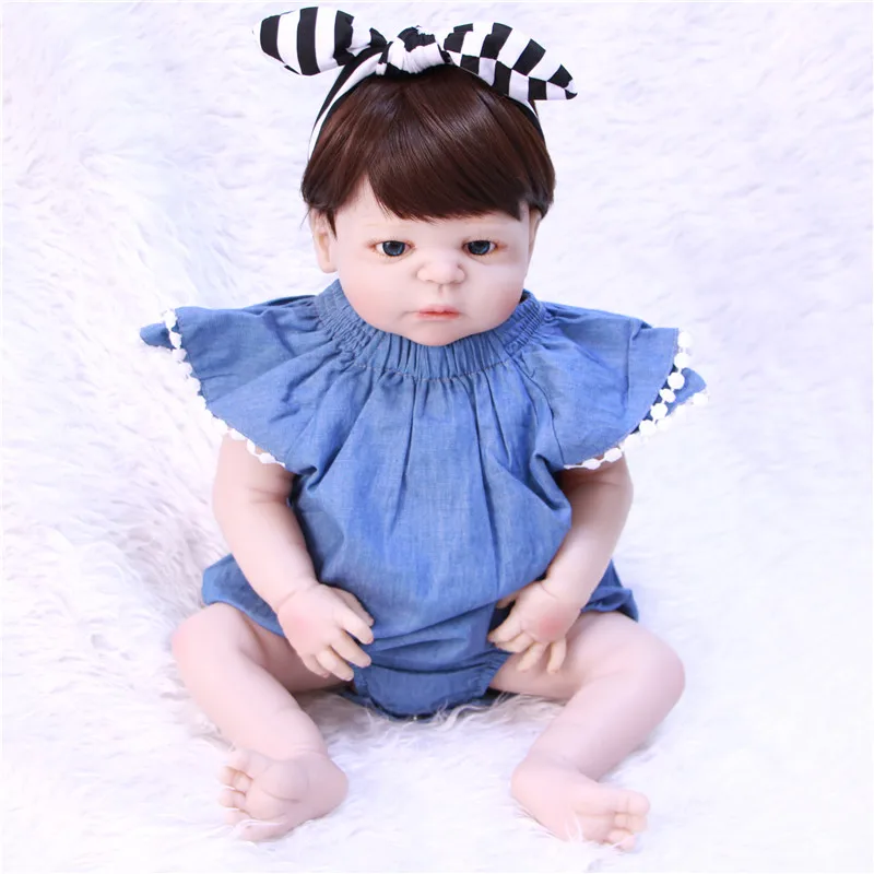Кукла реборн силиконовая полностью Реалистичная для девочек кукла младенец в