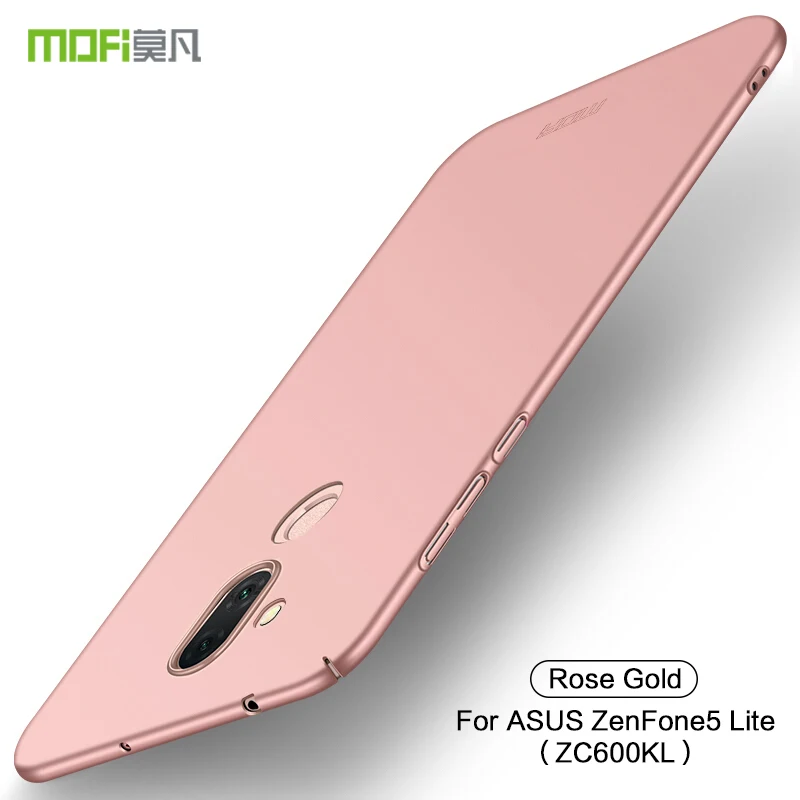 Для Asus Zenfone 5 Lite ZC600KL чехол MOFI PC жесткие чехлы для Asus Zenfone 5 Lite ZC600KL чехол для телефона - Цвет: Rose Gold